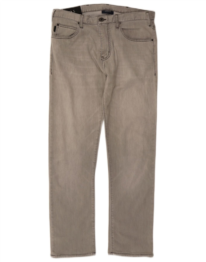 Vaqueros Armani Mujer Rectos W33 L28 Gris