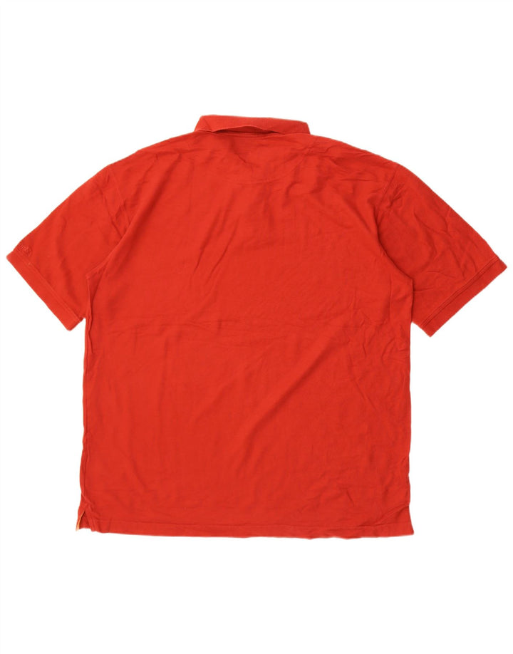 Columbia Polo para hombre de algodón rojo grande