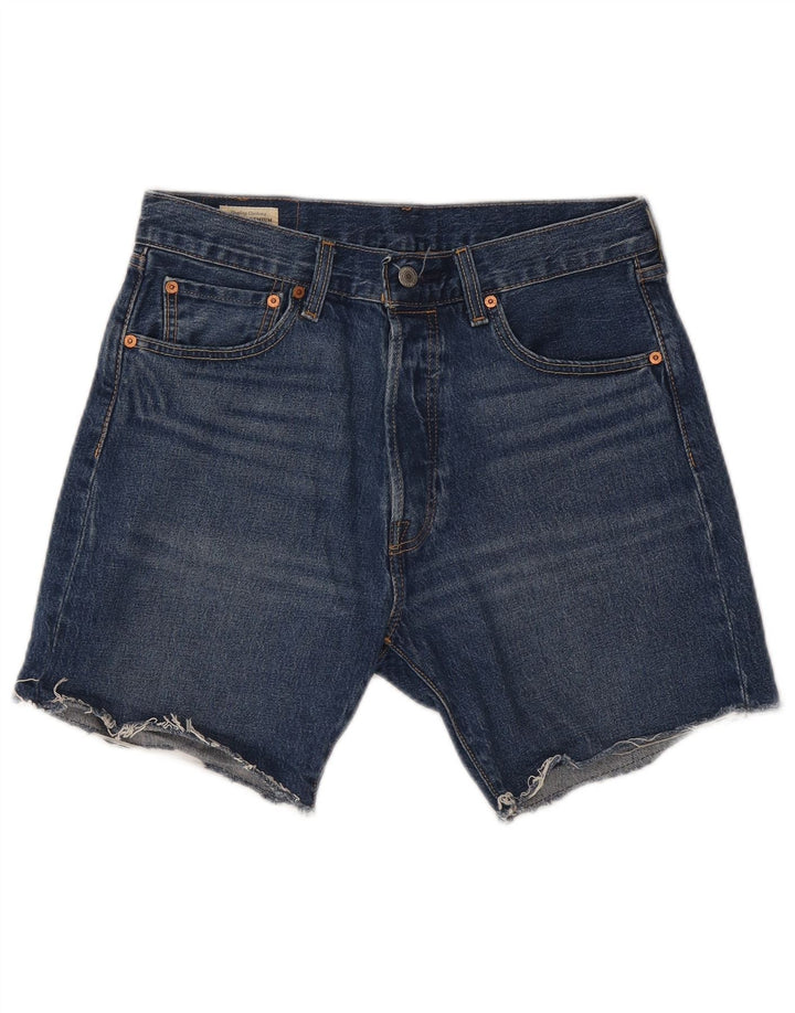 Levi's Mens 501 Shorts De Mezclilla W32 Algodón Azul Medio