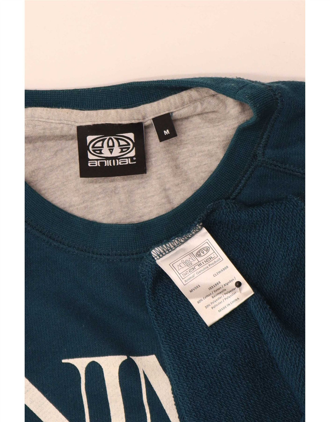 Animal - Sudadera con gráfico para hombre, jersey, algodón, azul medio