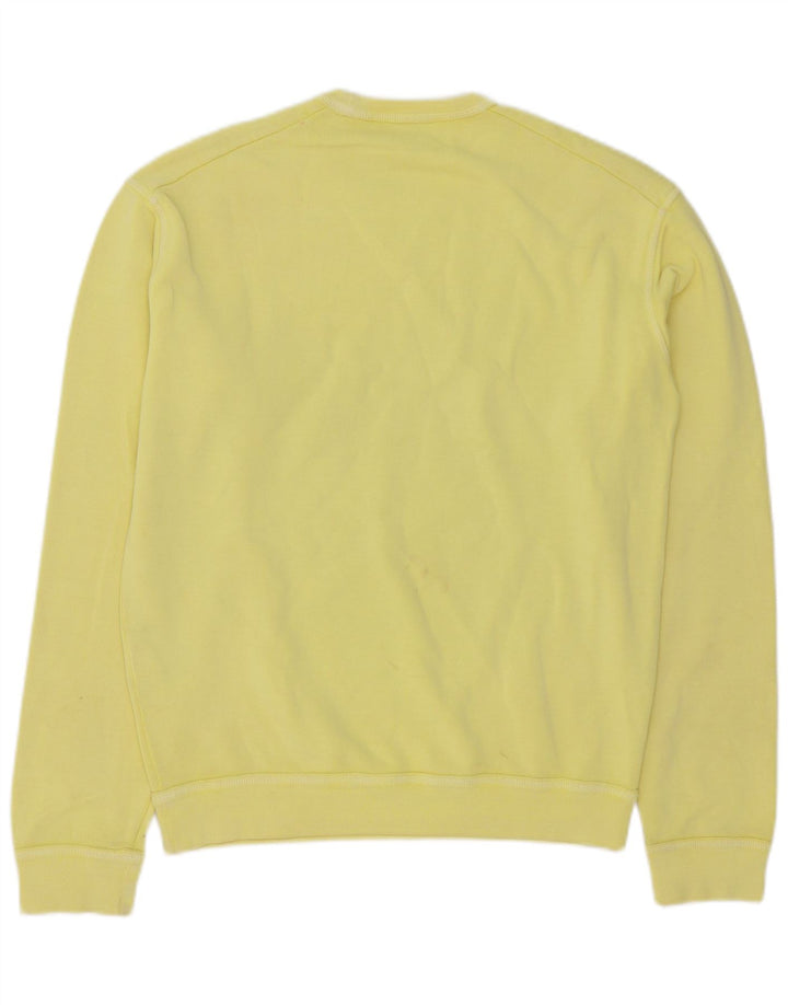 Dsquared2 Hombre Sudadera Gráfica Jumper Large Algodón Amarillo
