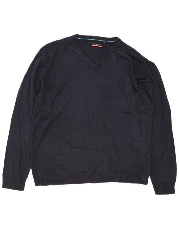 Pierre Cardin Jersey con Cuello en V para Hombre XL Acrílico Azul Marino