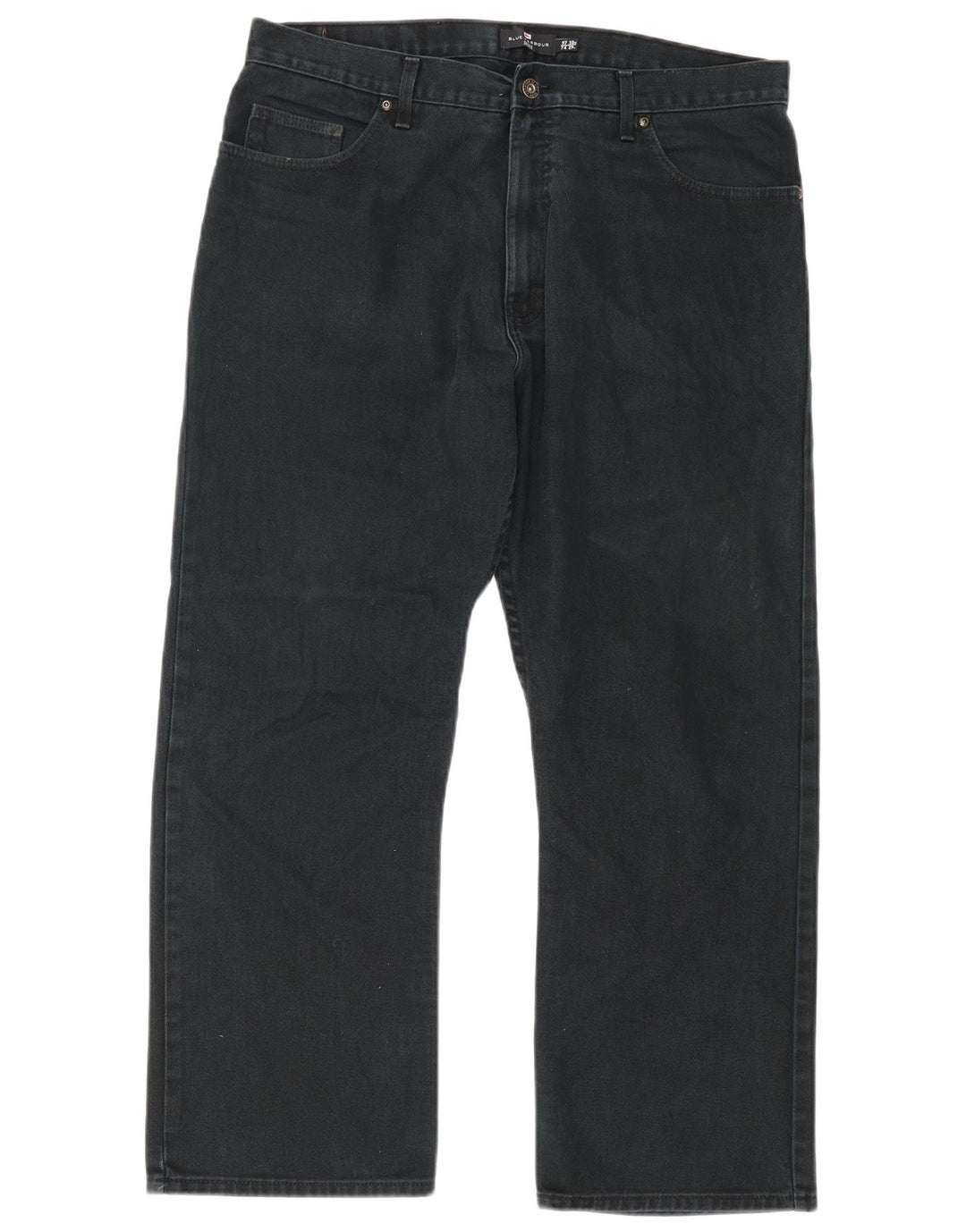 Marks & Spencer Vaqueros rectos azules Harbor para hombre W38 L29 Algodón negro