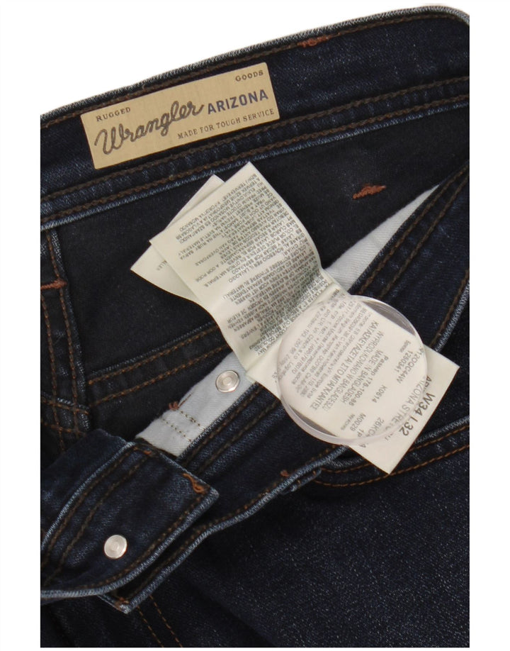 WRANGLER Vaqueros rectos elásticos Arizona para hombre W34 L32 Algodón azul marino