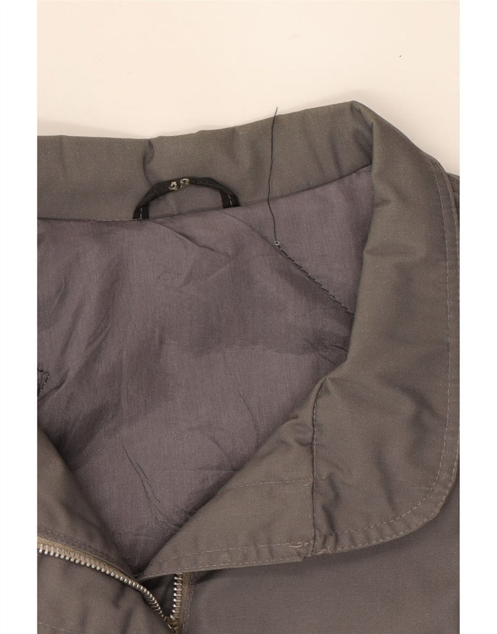 VINTAGE Womens Bomber Jacket IT 48 XL Grey Polyester Vintage Vintage and Second-Hand Vintage from Messina Hembry 