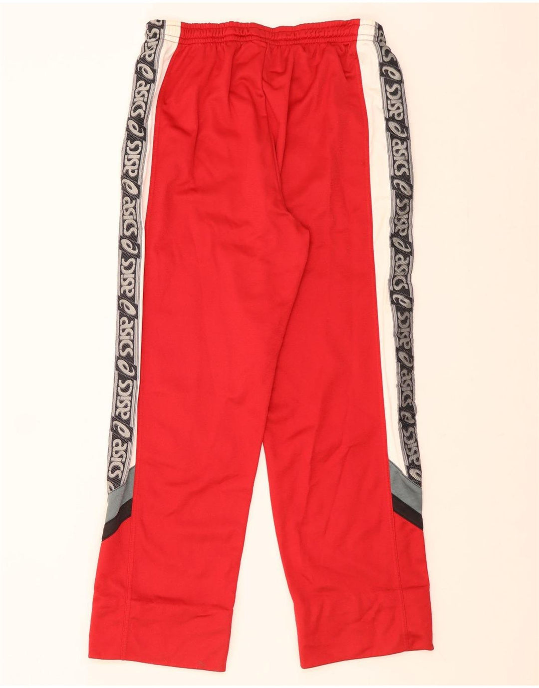 Asics Pantalones de chándal gráficos para hombre IT 56 XL Poliamida color block rojo