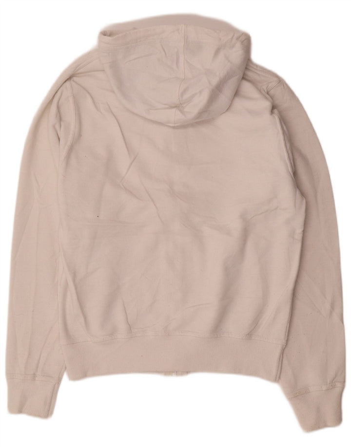 Champion Sudadera con capucha y cremallera para hombre, talla pequeña, algodón blanco