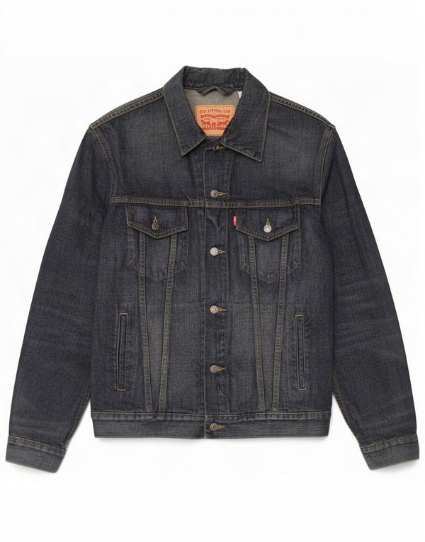Levi's Chaqueta vaquera para hombre Reino Unido 40 Grande Algodón azul marino
