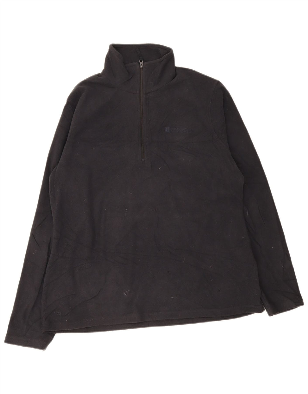 Jersey de forro polar con cuello y cremallera para mujer de Warehouse UK 46 Large Poliéster negro