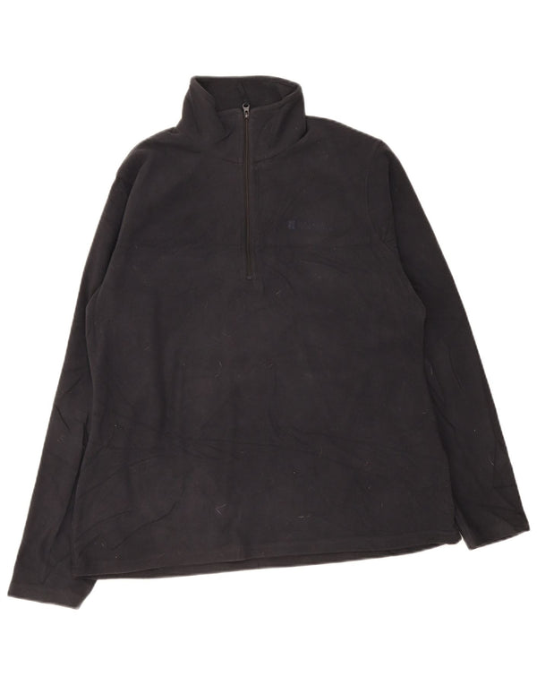 Jersey de forro polar con cuello y cremallera para mujer de Warehouse UK 46 Large Poliéster negro