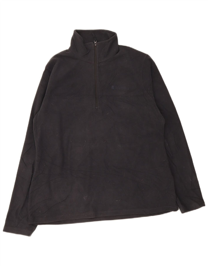 Jersey de forro polar con cuello y cremallera para mujer de Warehouse UK 46 Large Poliéster negro