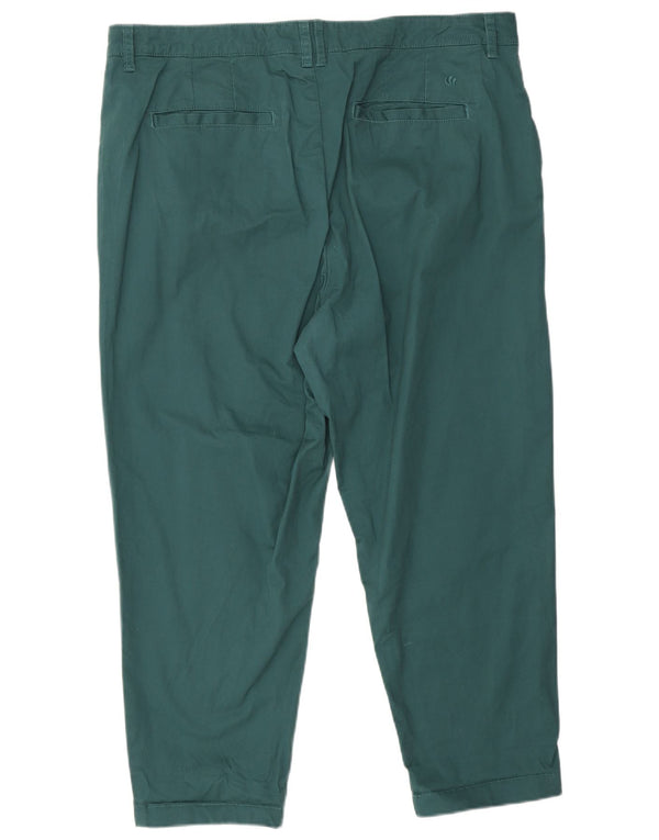 Pantalones chinos cortos para mujer Fat Face UK 18 XL W40 L25 Algodón verde