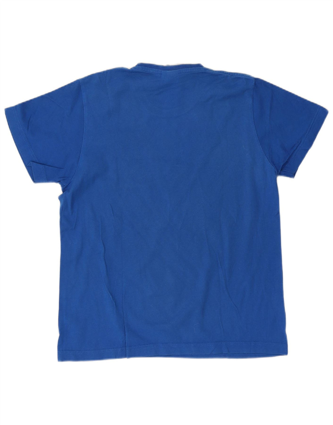 Adidas Hombre Camiseta Gráfica Top Algodón Azul Medio