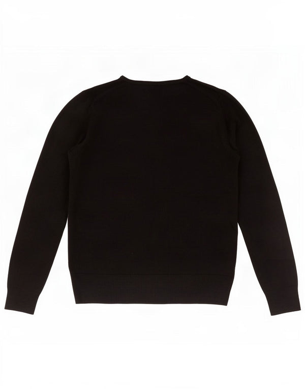 Marks & Spencer Suéter de Cuello Redondo para Mujer UK 44 Grande Acrílico Negro