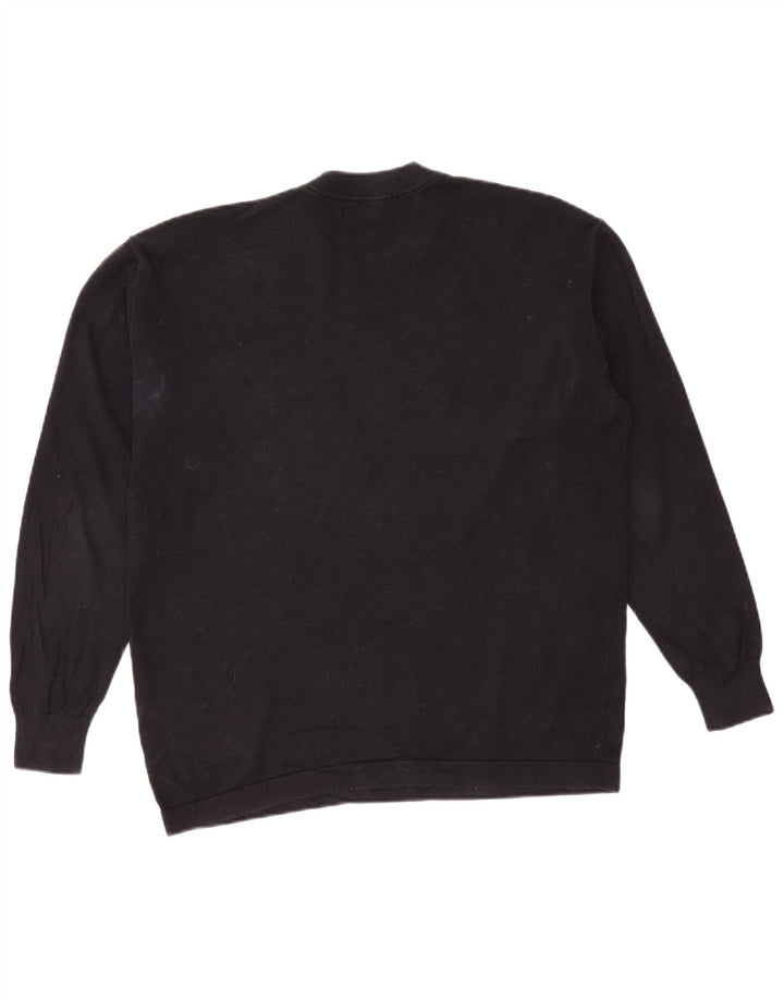 Zara Hombre Jersey De Cuello Redondo Suéter Pequeño Negro