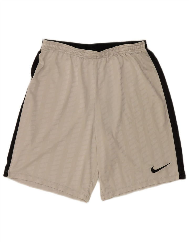 Nike - Pantalones cortos deportivos Dri Fit para hombre, tamaño grande, color blanco, poliéster