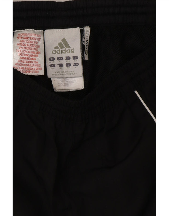 ADIDAS Chicos Climalite Chándal Pantalones Joggers 13-14 Años Negro