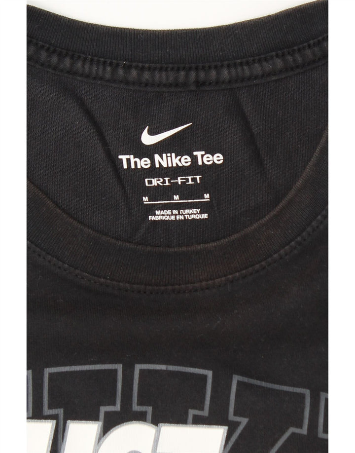 NIKE Camiseta Dri Fit Graphic para Hombre, Mediana, Negra