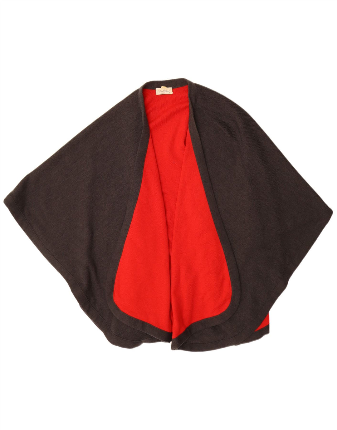 CELLINI Poncho Cárdigan para Mujer Talla única Gris Colorblock