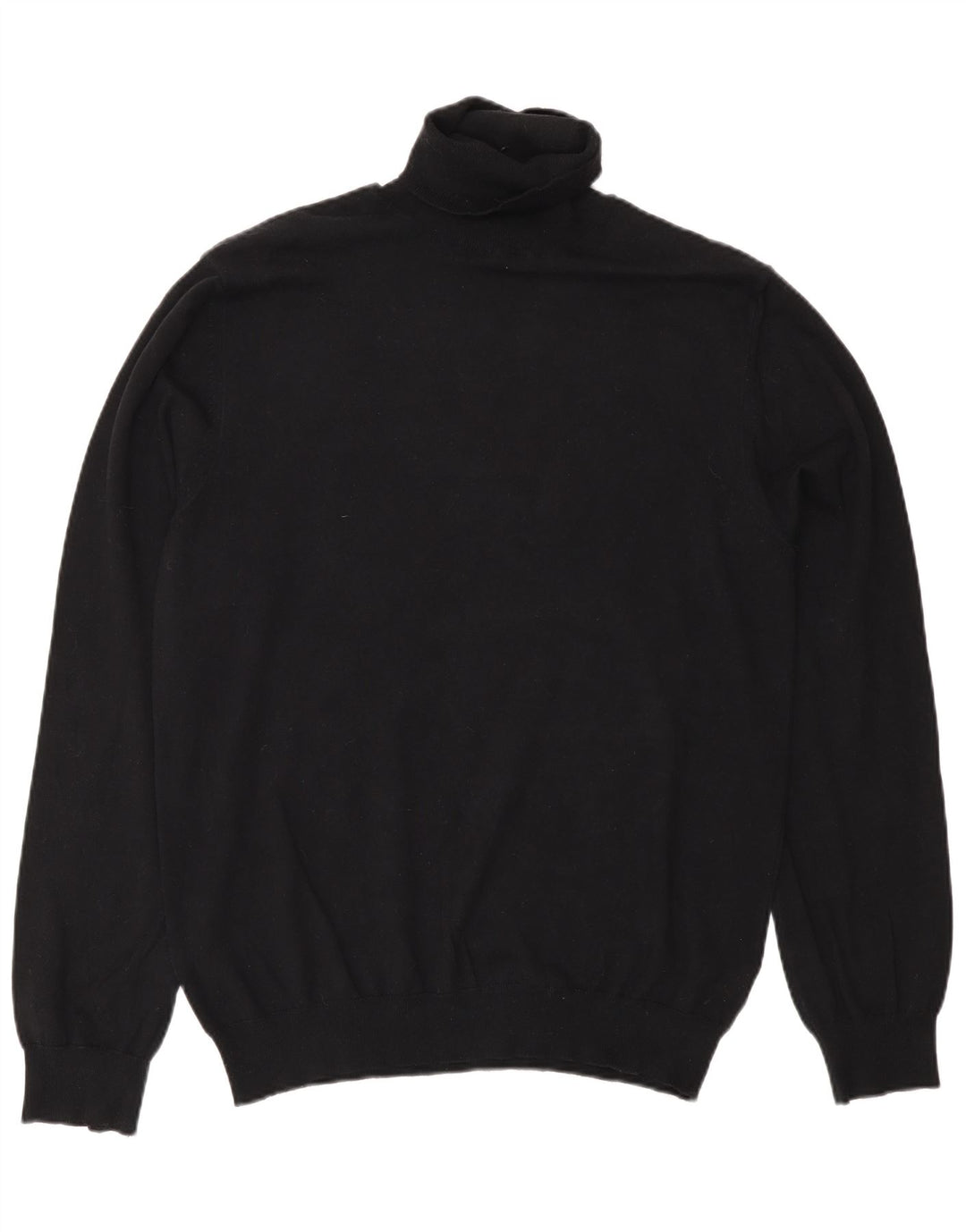French Connection Suéter tipo jersey con cuello vuelto para mujer UK 44 Mediano Algodón negro