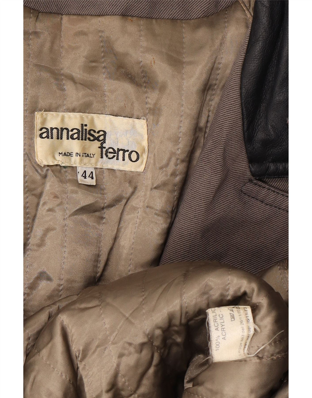 ANNALISA FERRO Abrigo Mujer IT 44 Acrílico Gris Medio