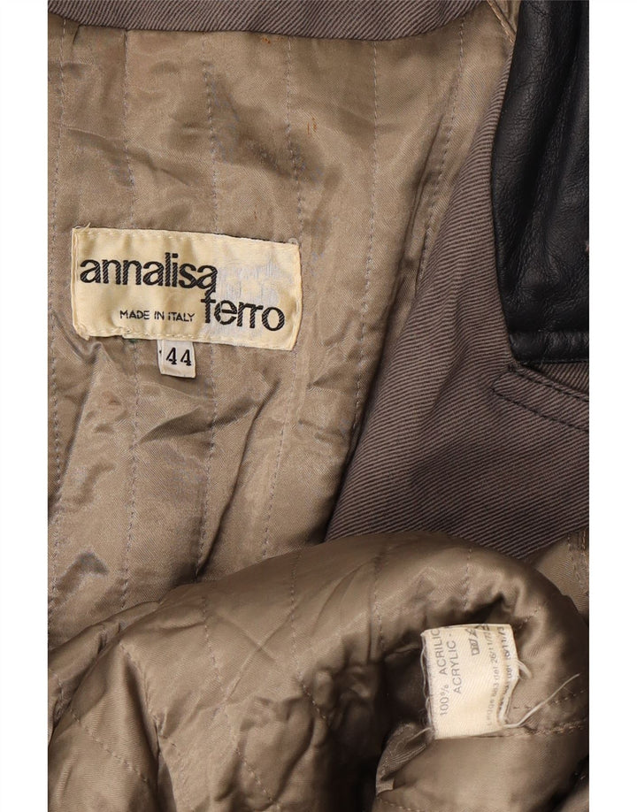 ANNALISA FERRO Abrigo Mujer IT 44 Acrílico Gris Medio