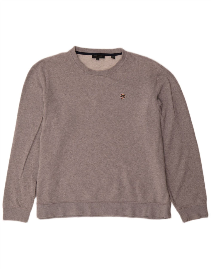 TED BAKER Sudadera para hombre Jumper Talla 6 2XL Gris