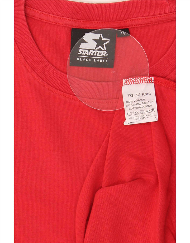 Starter Camiseta gráfica para niño Top 13-14 años Rojo Algodón