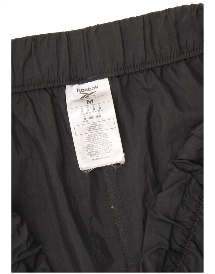 REEBOK Pantalones de chándal para mujer Joggers UK 12/14 Medium Black Nylon