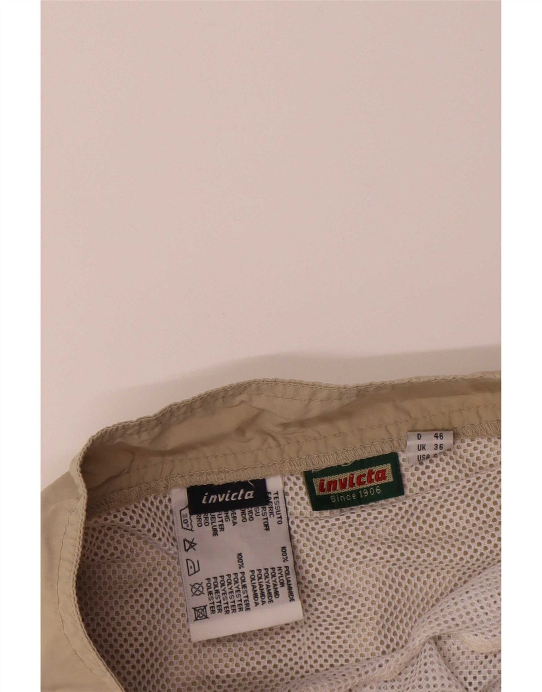 Bañador para hombre Invicta UK 36 Small Beige Colorblock Poliamida