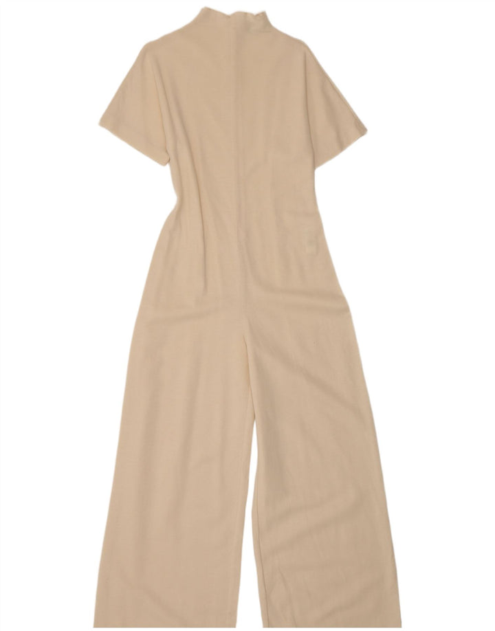 Zara Mujer Mono UK 42 Algodón Beige Medio