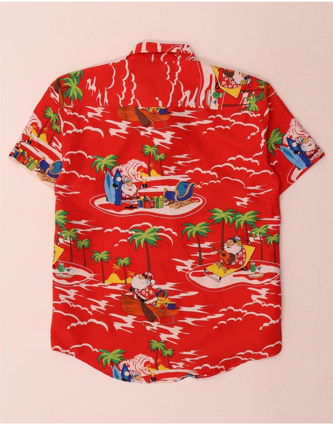 Lowes Camisa de manga corta con estampado abstracto para niños 11-12 años Rojo hawaiano