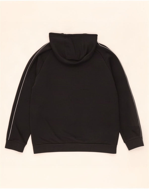 Adidas - Sudadera con capucha para hombre, talla grande, algodón negro