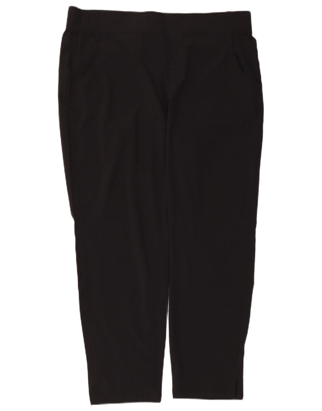 Eddie Bauer Pantalones Casuales Rectos para Mujer Grande W36 L27 Poliéster Negro