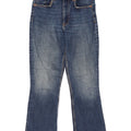 Zara Mujer Crop Bootcut Jeans EU 38 Small W28 L25 Azul