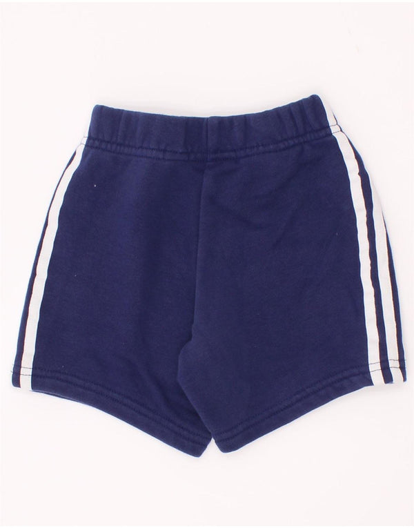 Adidas Pantalones cortos deportivos para bebé niño 9-12 meses Azul marino Algodón