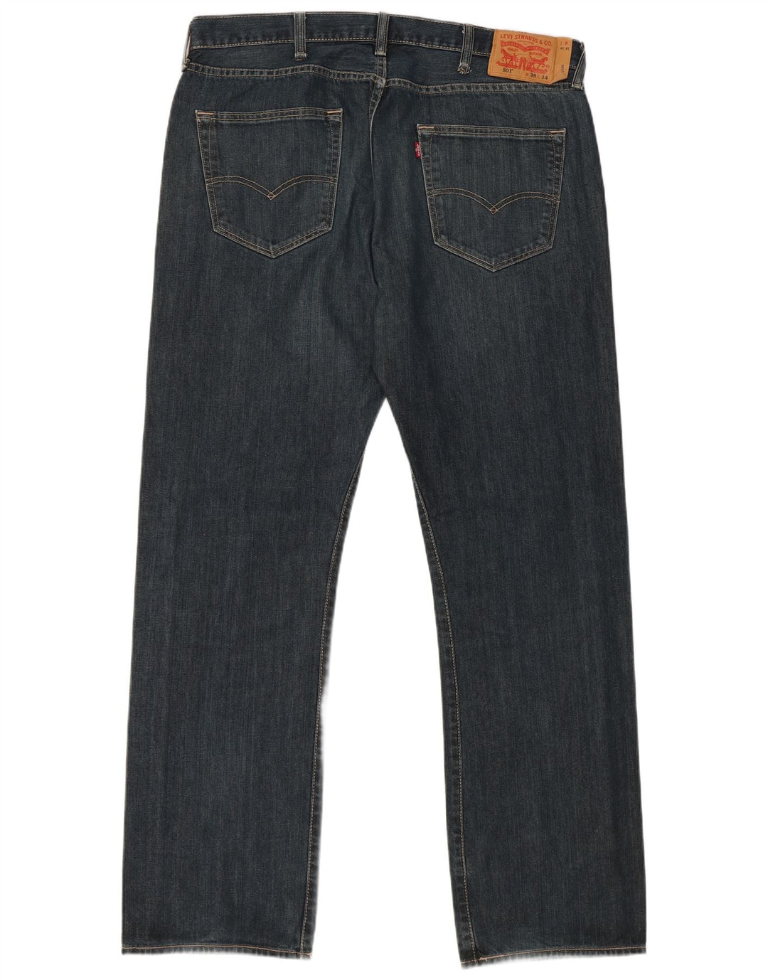 LEVI'S Jeans rectos 501 para hombre W38 L34 Algodón azul