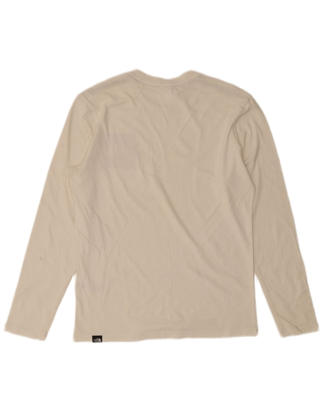 The North Face Hombre Top Manga Larga Pequeño Algodón Blanco