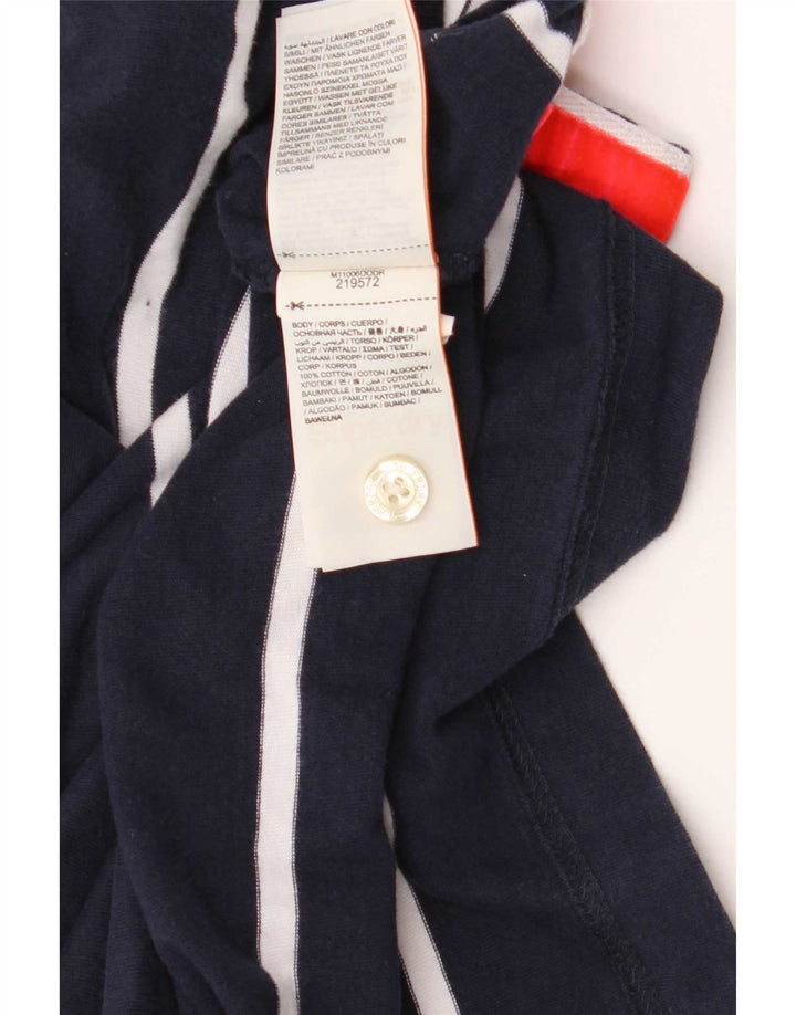 Polo Superdry para hombre de algodón a rayas en azul marino medio