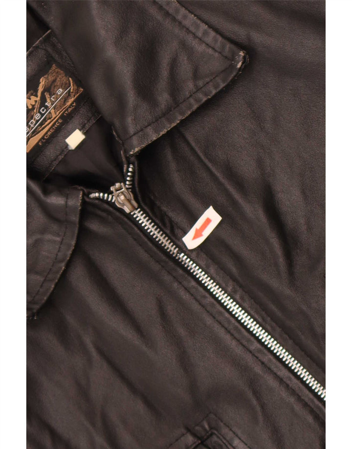 Spectra Chaqueta de cuero para mujer Reino Unido 46 Grande Negro