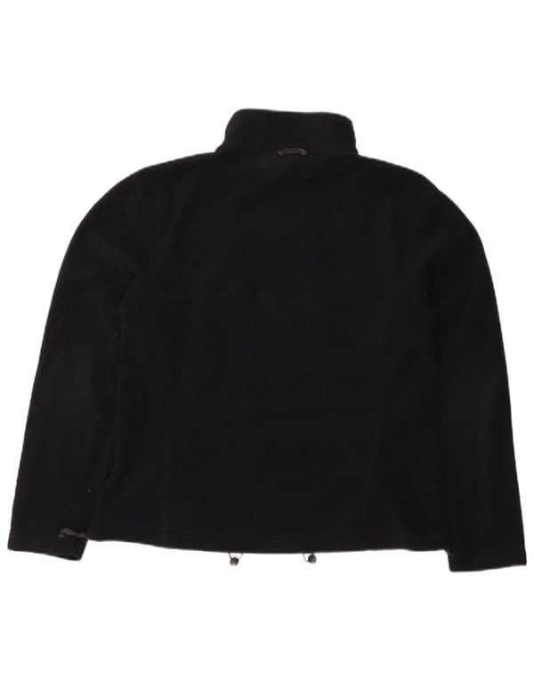 Jack Wolfskin Chaqueta polar con forro para mujer UK 46 Grande Poliéster negro