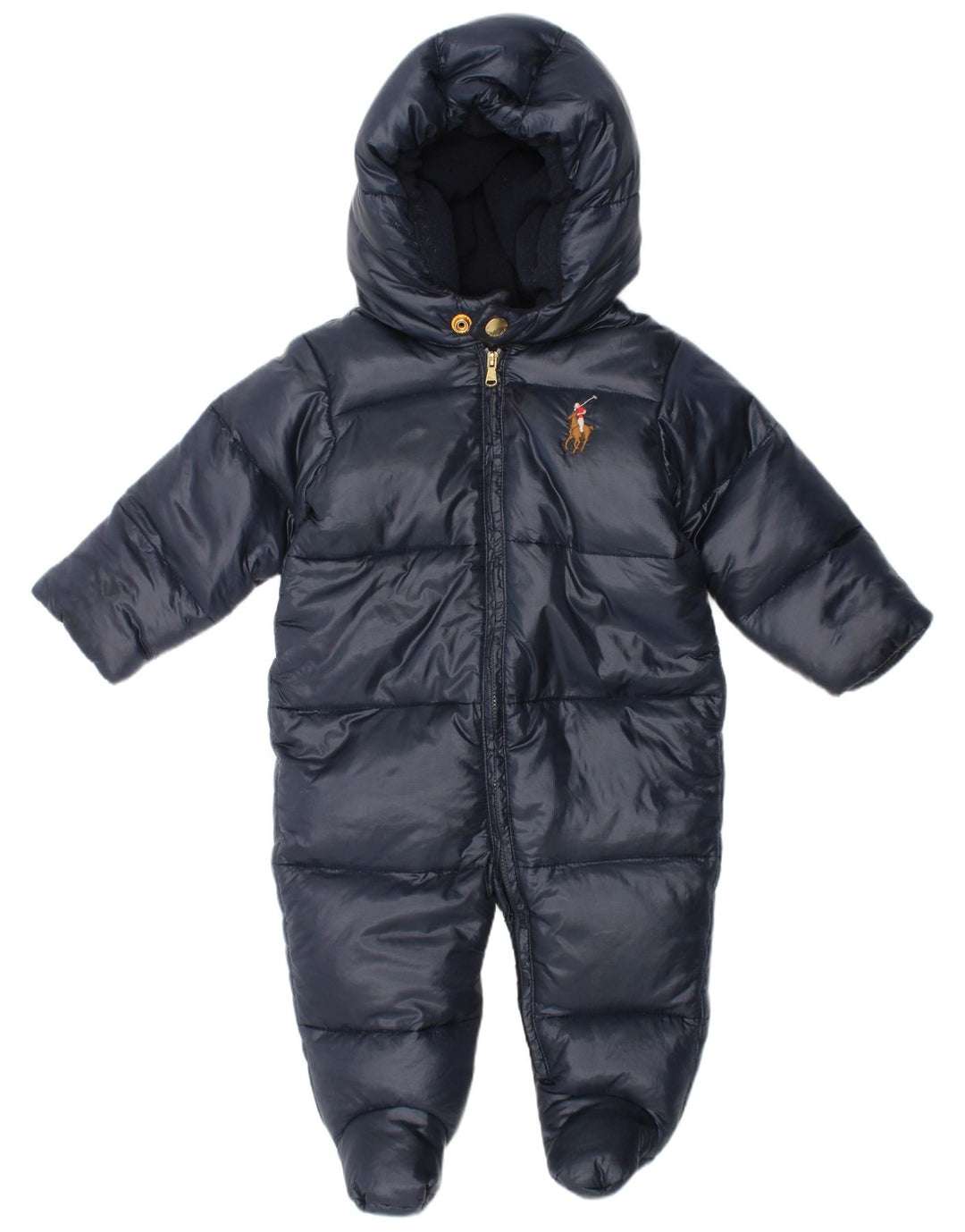 Ralph Lauren Mono acolchado con capucha para bebé niño 3-6 meses azul marino invierno