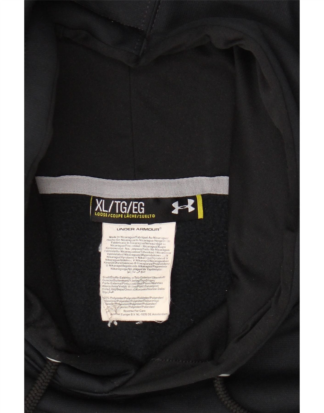 UNDER ARMOUR Jersey con capucha gráfico para hombre XL Poliéster azul marino