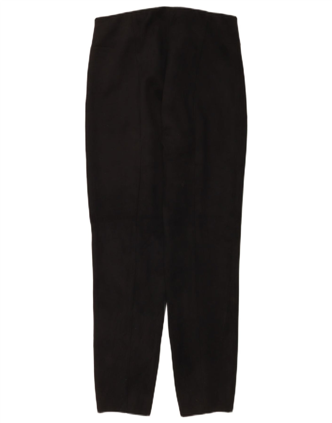 Zara Mujer Pantalón Casual Slim Grande W30 L27 Poliéster Negro