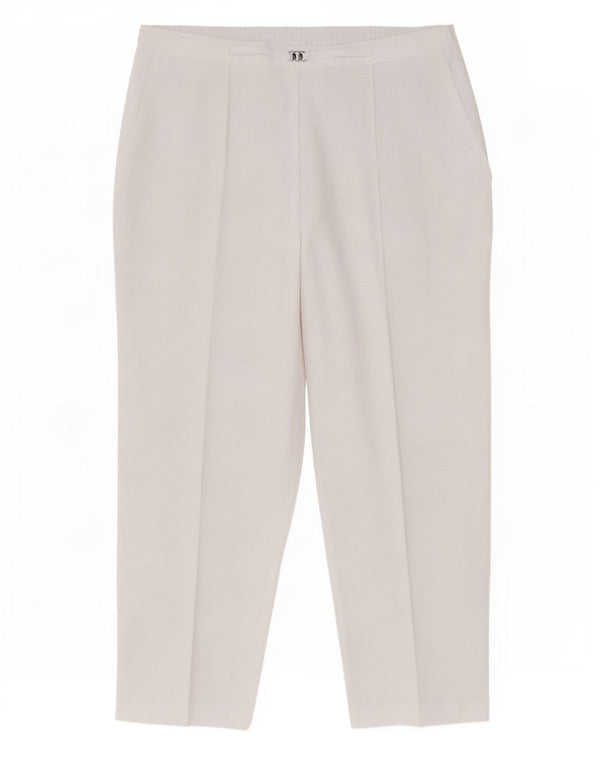 Marks & Spencer Pantalones chinos cónicos para mujer UK 18 XL W40 L30 Blanco