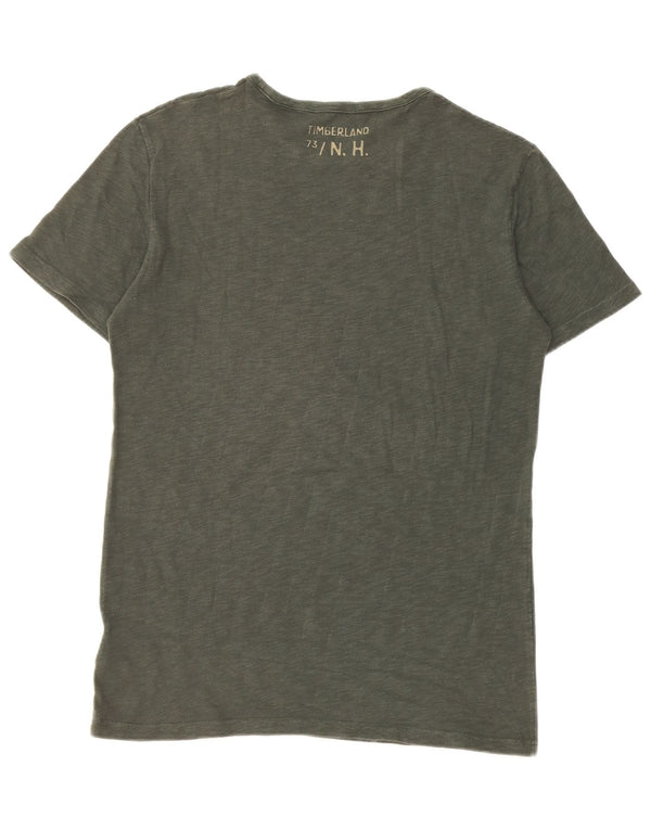Timberland Hombre Slim Fit Graphic Camiseta Top Pequeño Algodón Caqui