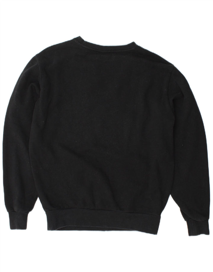 ELLESSE Sudadera con gráfico extragrande para mujer UK 10 Small Black