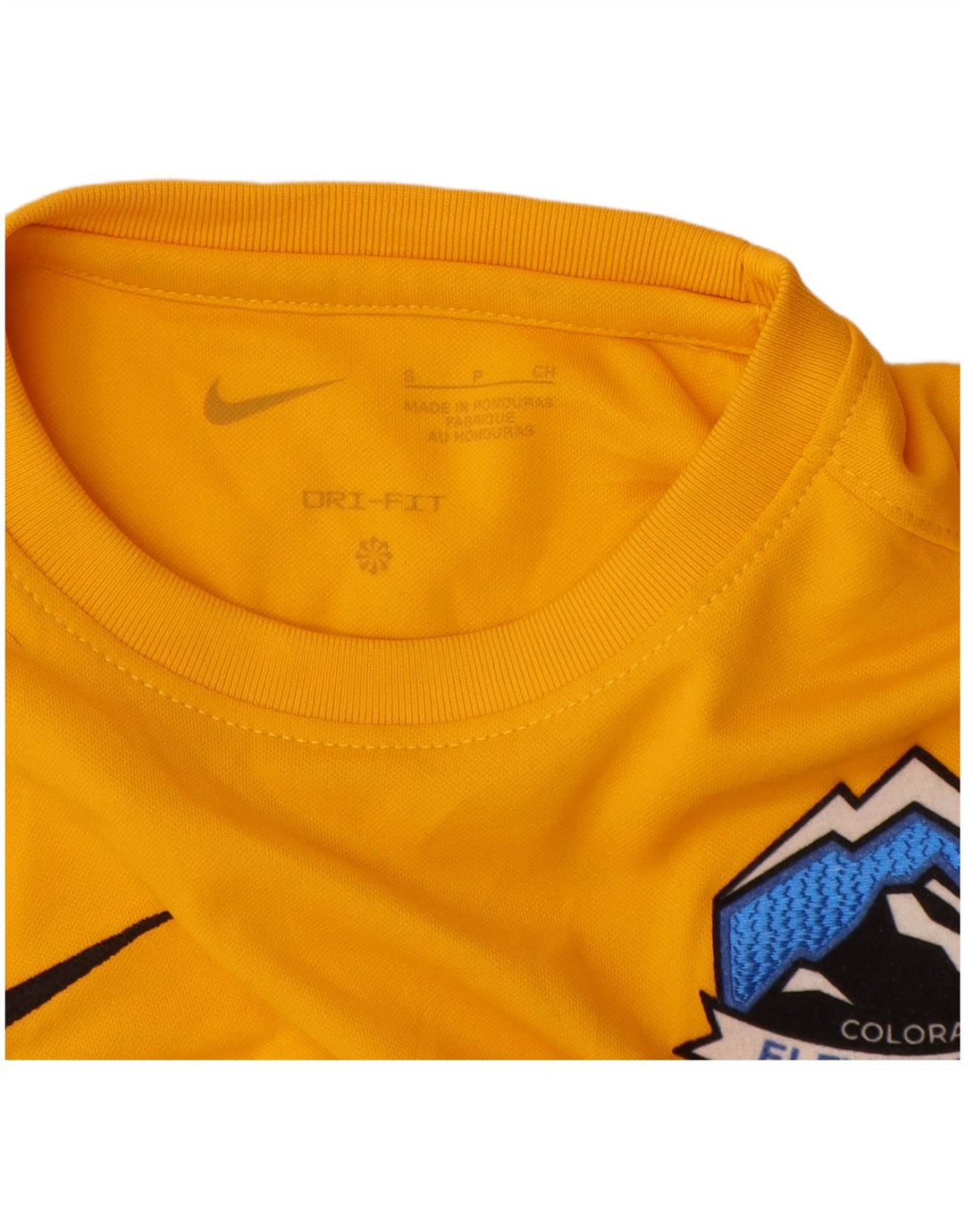Nike Camiseta Dri Fit Graphic para niños 8-9 años Small Amarillo Poliéster