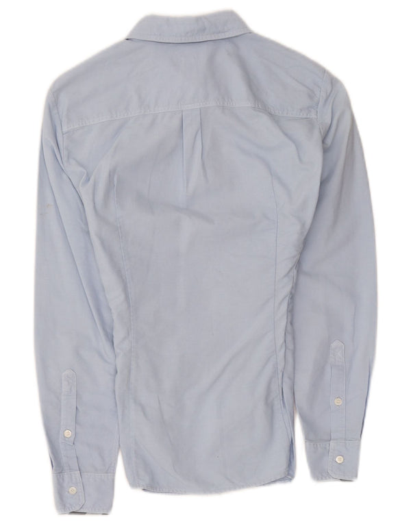 Burberry Camisa BRIT para mujer Reino Unido 4 XS Algodón azul