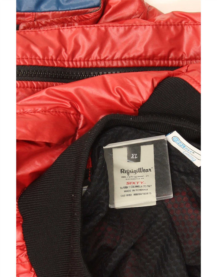 Refrigiwear Chaqueta impermeable para mujer UK 40 XL Rojo Colorblock